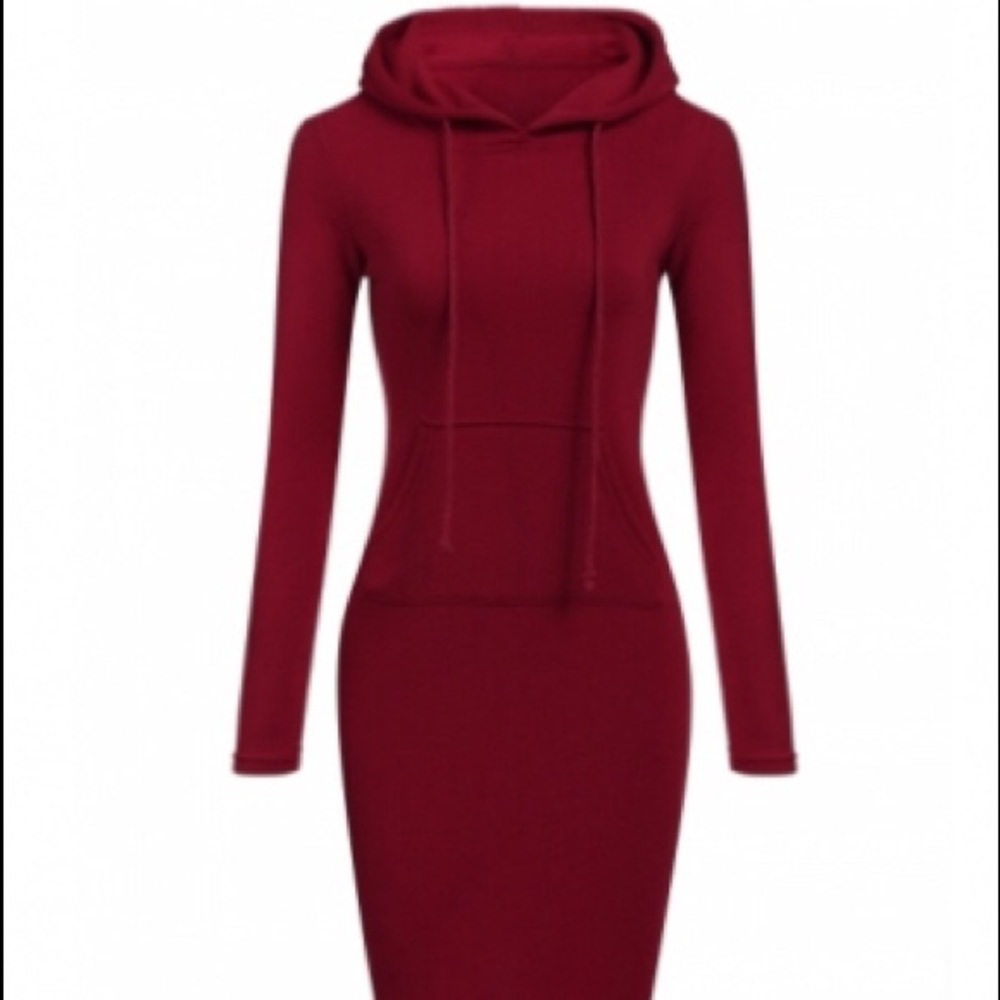 🏆HP🏆Final Restock🆕Hooded Sweatshirt Dress - Picture 6 of 8